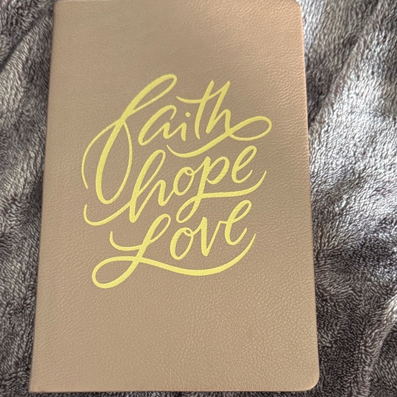 Rose Gold Leatherette Journal with Gold Script - Picture 1 of 4